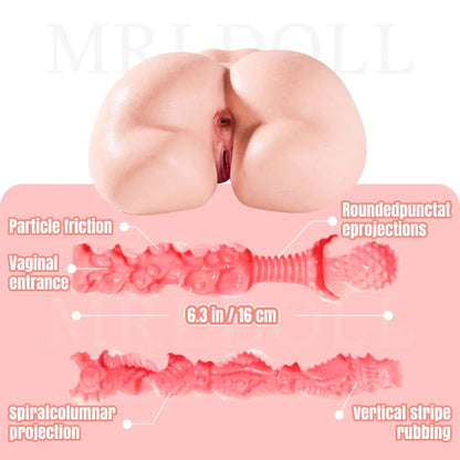 Mini Luna:4.8kg Soft Realistic Buttock Small Sex Doll MRLDOLL