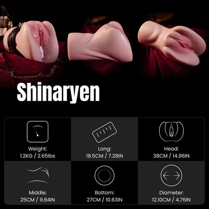 Shinaryen Onahole 1:1 Replica Silicone Pocket Pussy Masturbator